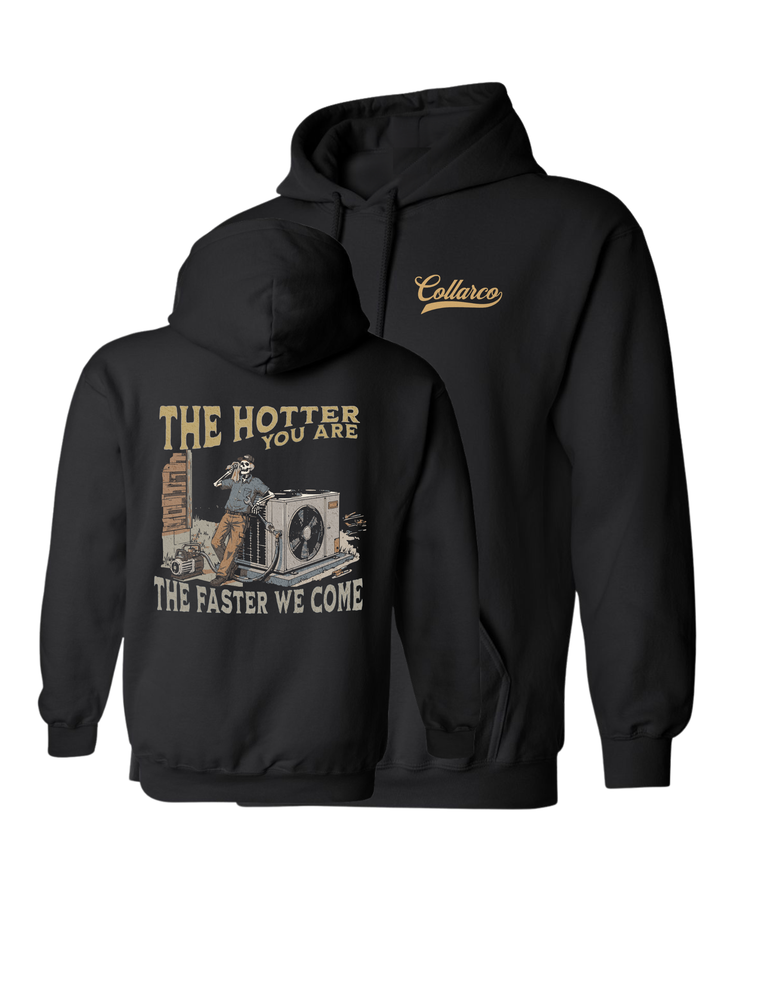 HVAC TRADE HOODIE - THE HOTTER YOU ARE THE FASTER I COME