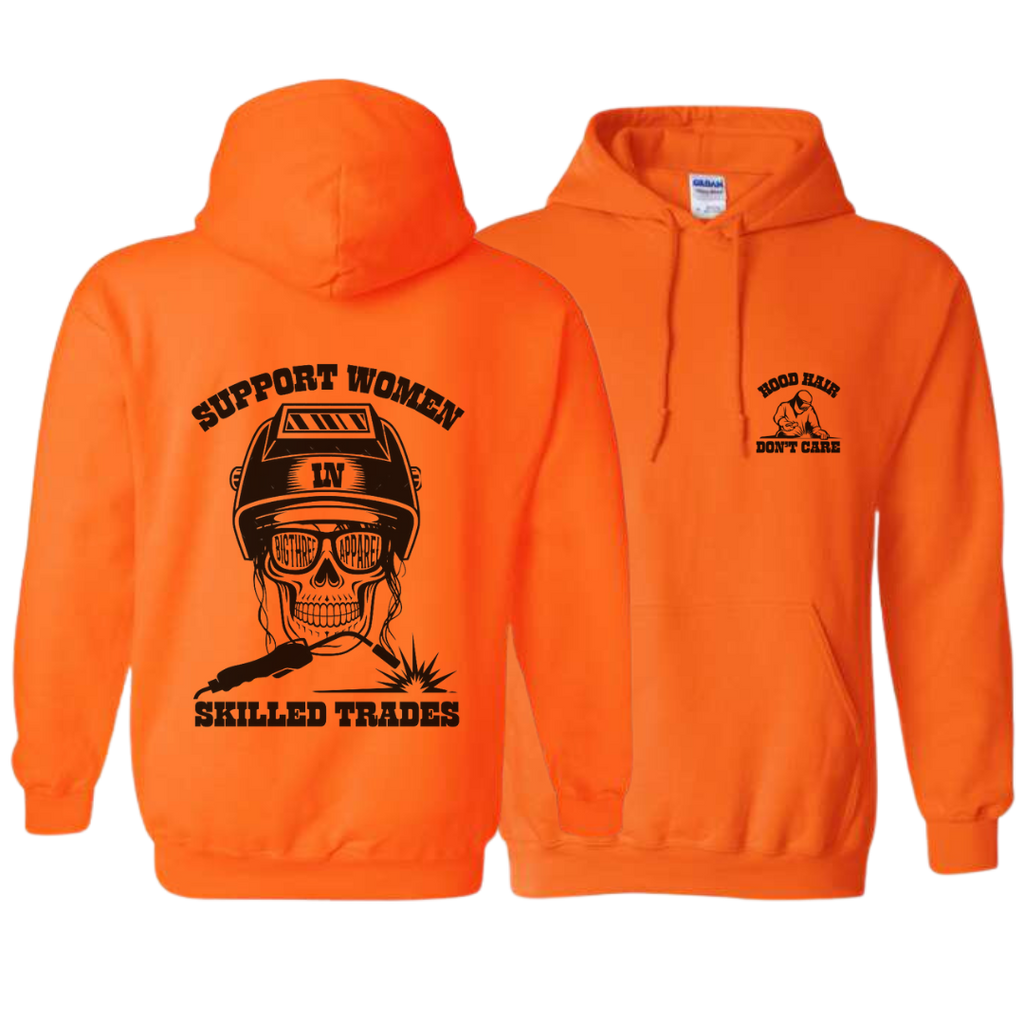 WELDING - SUPPORT WOMEN IN SKILLED TRADES HOODIE