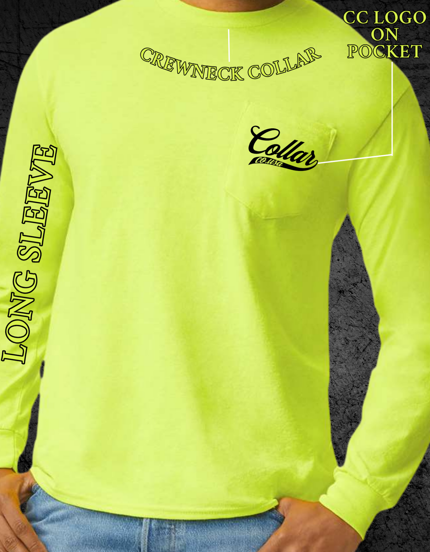 DOING MY BEST THEN CAULKING THE REST LONG SLEEVE WITH POCKET
