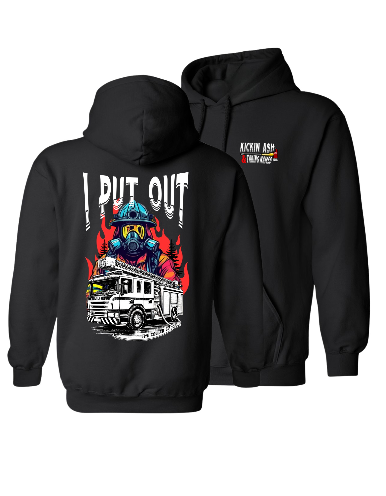 KICKIN ASH TAKEN NAMES FIREFIGHTER HOODIE