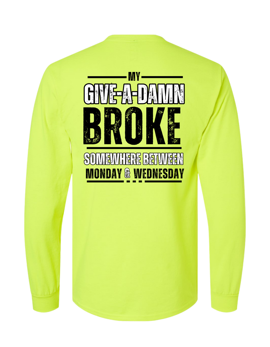 GIVE-A-DAMN BROKE LONG SLEEVE WITH POCKET