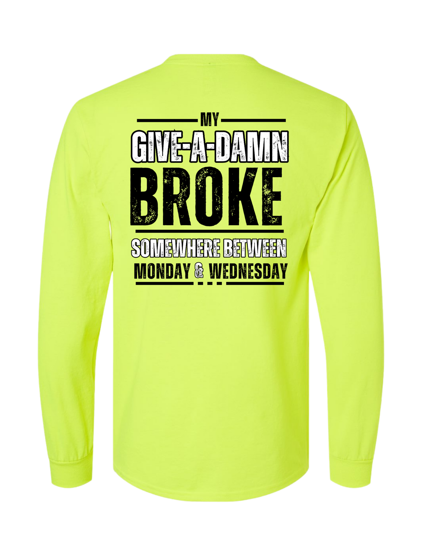 GIVE-A-DAMN BROKE LONG SLEEVE WITH POCKET