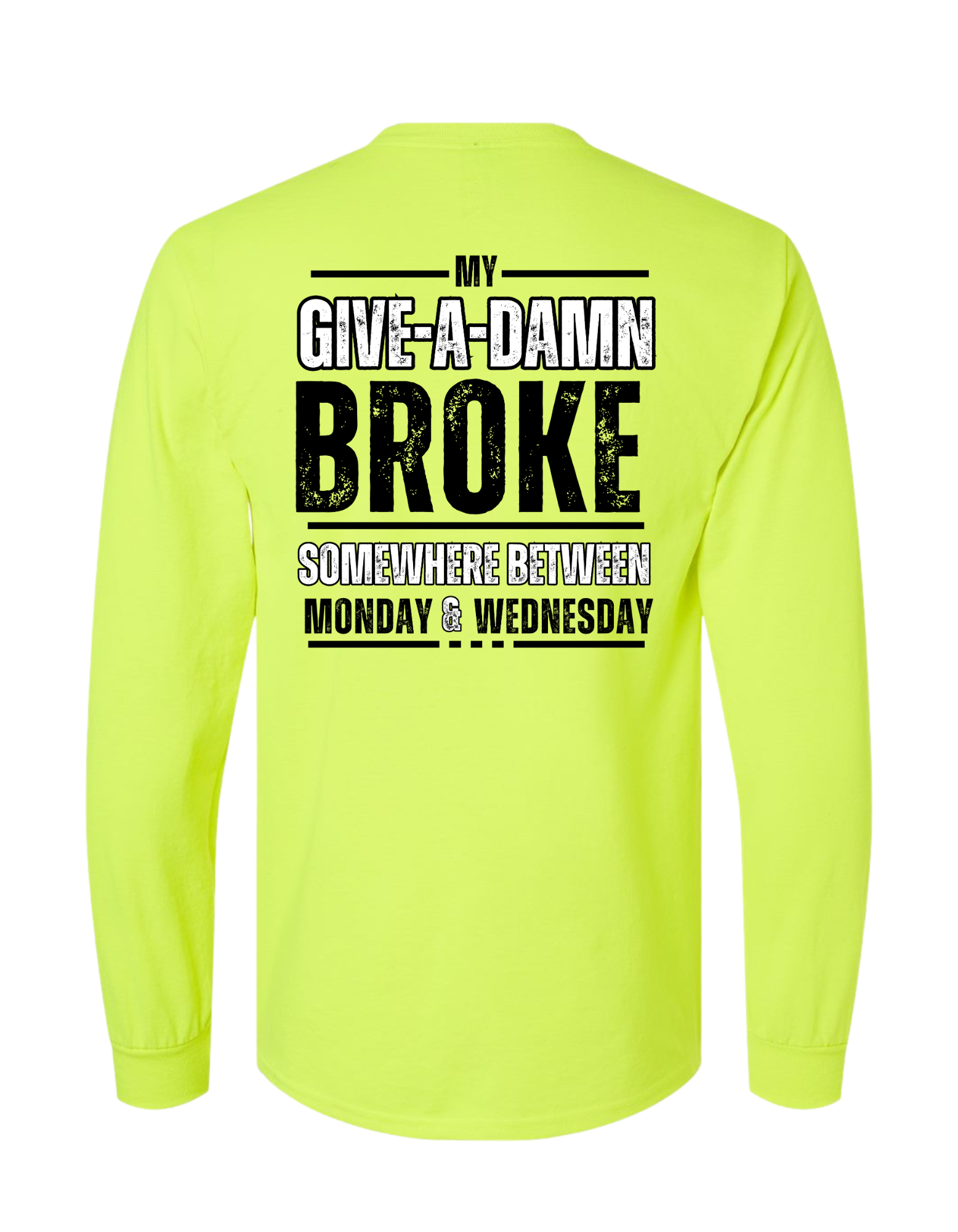 GIVE-A-DAMN BROKE LONG SLEEVE WITH POCKET