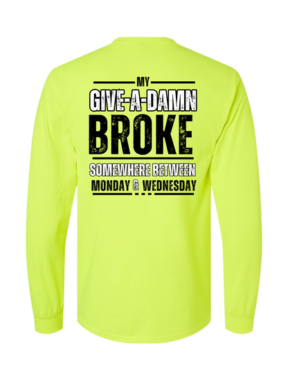 GIVE-A-DAMN BROKE LONG SLEEVE WITH POCKET