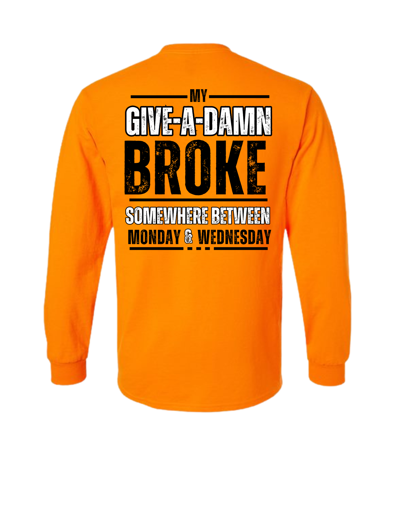 GIVE-A-DAMN BROKE LONG SLEEVE WITH POCKET
