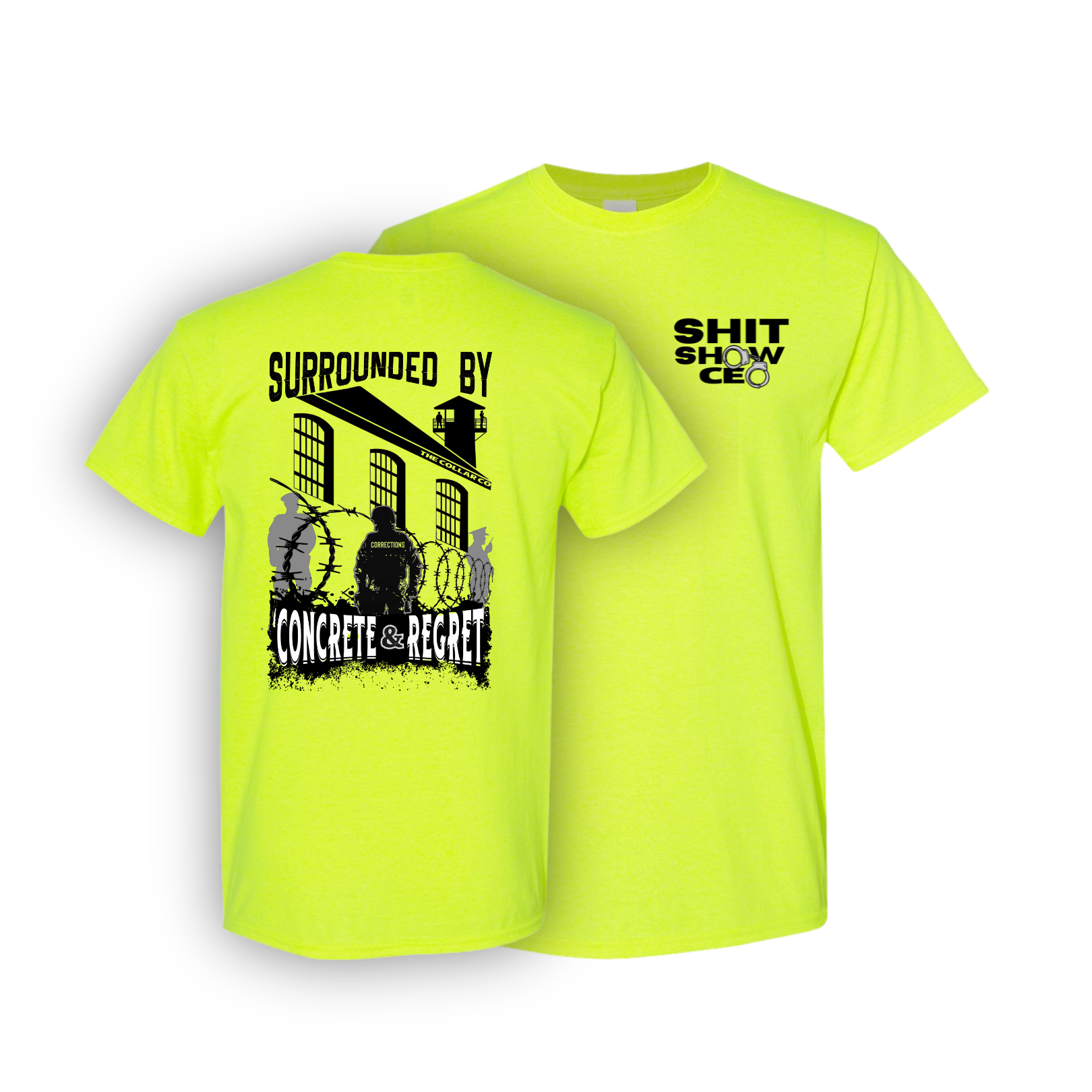 CONCRETE AND REGRET CORRECTIONS OFFICER T SHIRT