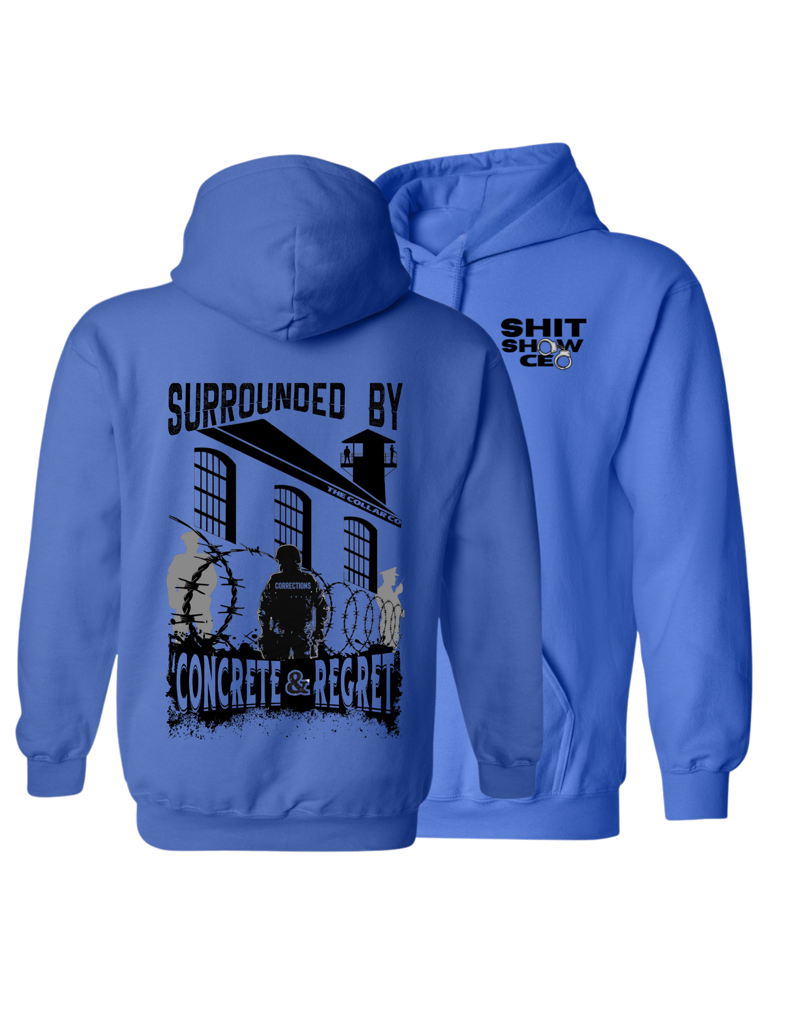 SURROUNDED BY CONCRETE AND REGRET CORRECTIONS HOODIE