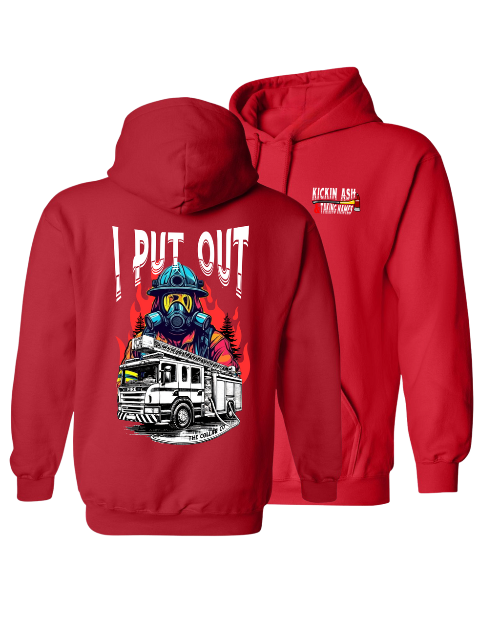 KICKIN ASH TAKEN NAMES FIREFIGHTER HOODIE