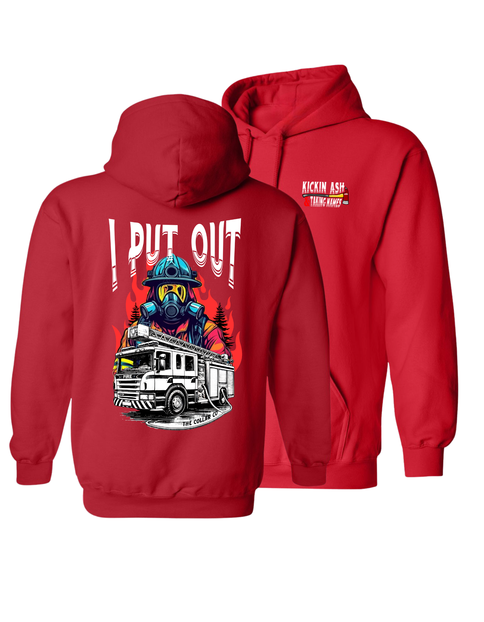 KICKIN ASH TAKEN NAMES FIREFIGHTER HOODIE