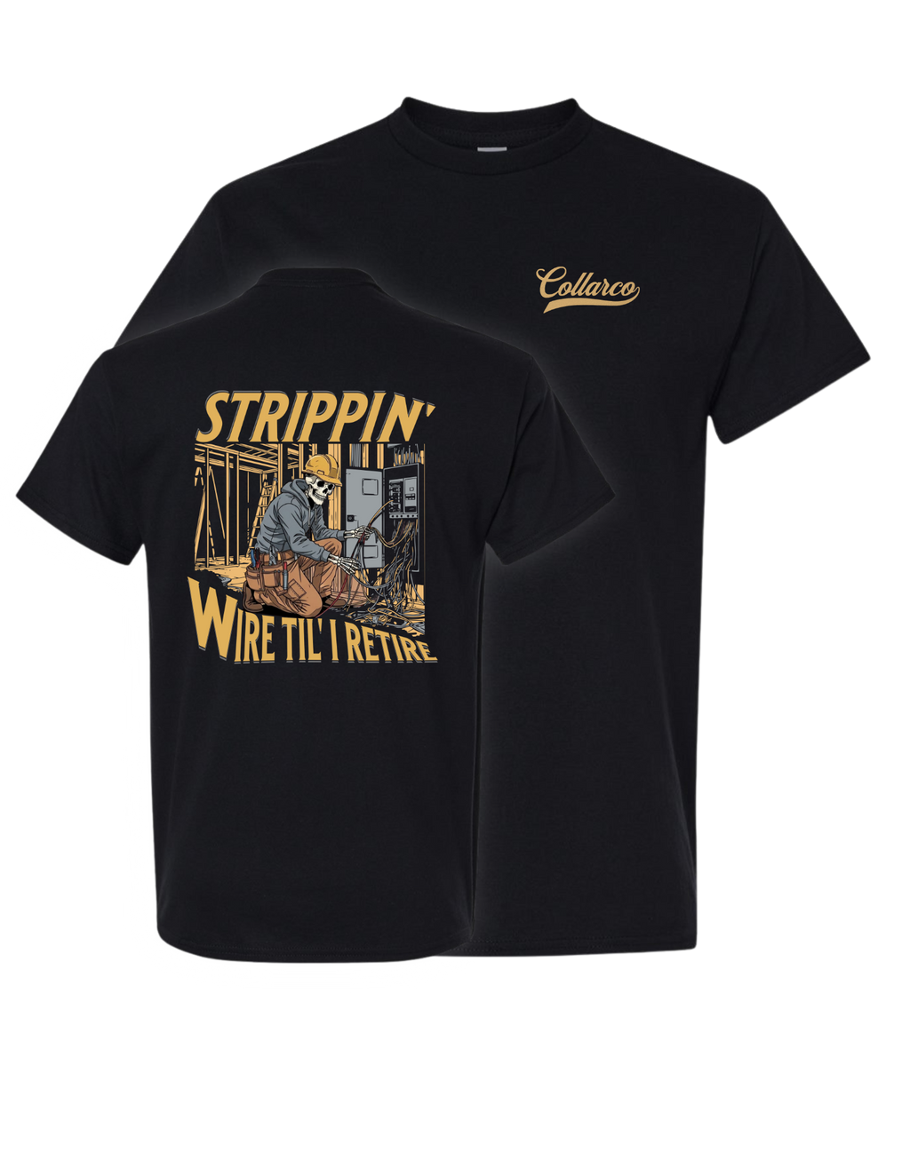 ELECTRICIAN TRADE T SHIRT - RESIDENTIAL & COMMERCIAL DESIGNS