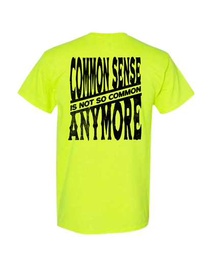 COMMON SENSE IS NOT SO COMMON ANYMORE T SHIRT