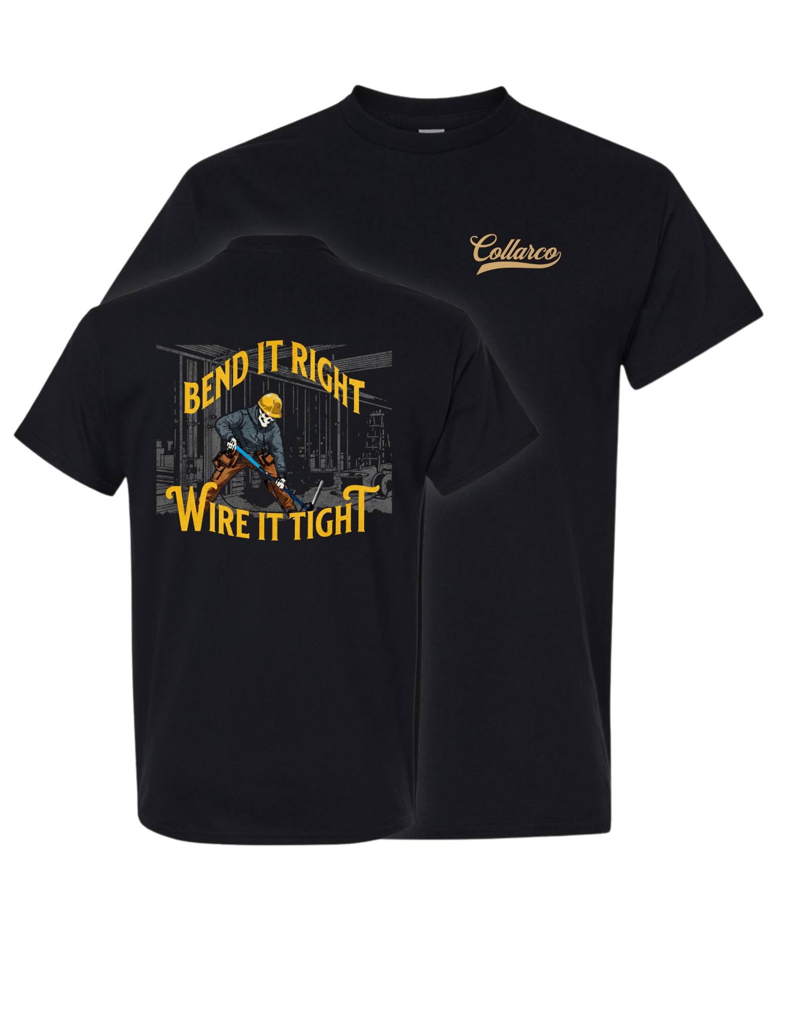 ELECTRICIAN TRADE T SHIRT - RESIDENTIAL & COMMERCIAL DESIGNS