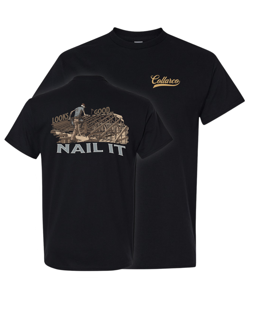 CARPENTER TRADE T SHIRT - RESIDENTIAL & COMMERCIAL DESIGNS